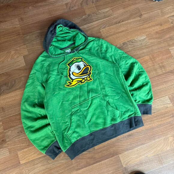 Green Oregon Ducks University Of Oregon Graphic Hoodie - Picture 2 of 8